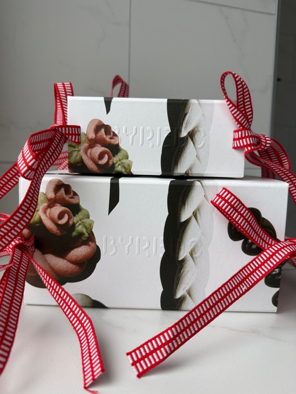 Byredo Gift Box Set with Red Ribbon and Gold Accents